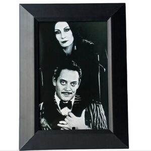Addams Family Gomez Morticia Vintage 90s Gothic Goth Punk Retro Framed Print Art